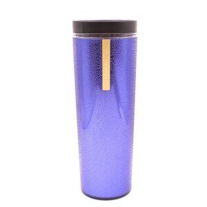 Starbucks Midnight Blue Rain Textured 16 oz Cold Cup Tumbler Travel Coffee Cup